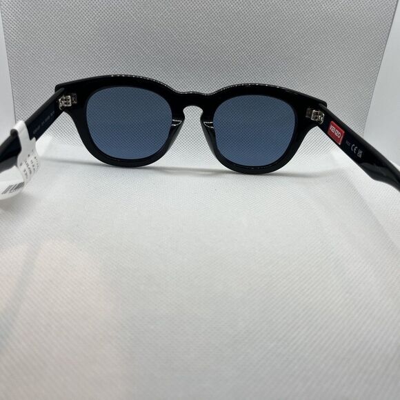 KENZO Paris Boke Flower Round Sunglasses 50 - 22 - 150 Black Blue MSRP $330 main image 5
